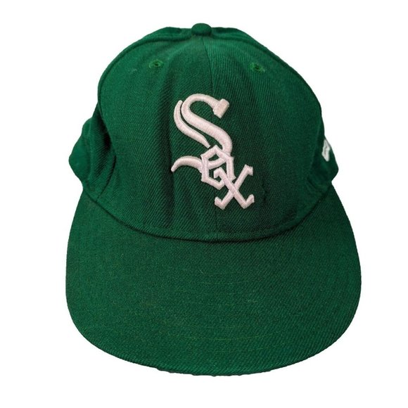 Men's New Era 9Fifty Kelly Green MLB Chicago White Sox 7 1/2 59.6 Cm B47‎ - Picture 1 of 7